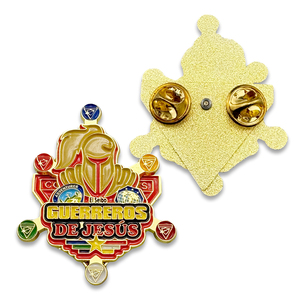 Pin de Solapa Esmaltado Personalizado con Cadena y Colgante, Temática Camporee Cristiana <span class=keywords><strong>Adventista</strong></span> Pathfinder 'Creer en la Promesa' de México - Product Image 3