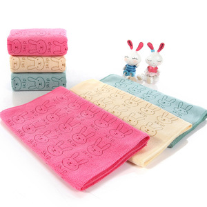 Serviettes en microfibre Jin Ao pour enfants 25x50 cm, imprimé dessin animé, pour la maternelle - Product Image 2