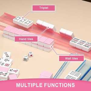 Juego de Soporte y Empujador de Mahjong de Acrílico de Color Personalizado, Combinación de Soporte y Empujador de Mahjong de Acrílico - Product Image 5