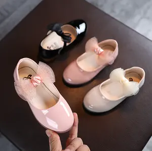 cy30767a Fashion Princess Shoes Little Baby Girls Dress Fashion shoes Leather Kids Party Wedding Children Toddler footwear