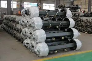 Pabrik kekuatan Cina as roda trailer 16 ton tugas berat as roda trailer Harga poros