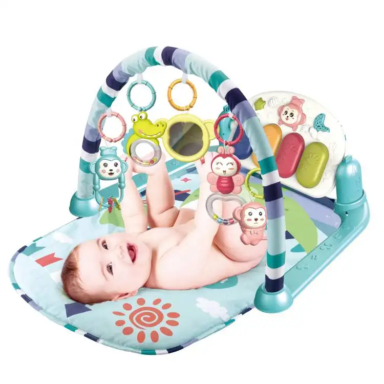 Piano Mat Soft Comfortable Activity Gym Baby Musical Mat with Light Toys for Child