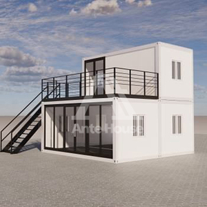 Оптовая цена, 20 футов съемный контейнерный дом | Заводская плоская сборная крошечная вилла с сэндвич-панелью - Product Image 5