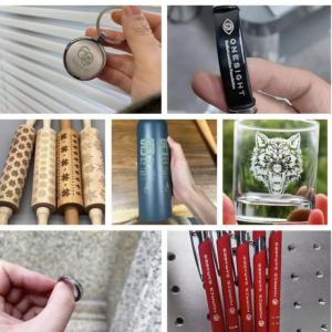 Yhs mới xách tay nhỏ Máy khắc laser 20 Wát Máy tính để bàn sợi Laser đánh dấu máy cho kim loại vòng Pin Logo - Product Image 4