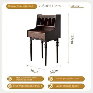 <span class=keywords><strong>Table</strong></span> <span class=keywords><strong>de</strong></span> toilette en bois massif <span class=keywords><strong>de</strong></span> style rétro français avec miroir, coiffeuse <span class=keywords><strong>de</strong></span> style antique <span class=keywords><strong>et</strong></span> tabouret assorti pour la chambre à coucher - Product Image 6