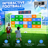 Jeu de Projection Interactif de Football, Jeu de Tir au Football en Salle, Simulateur Sportif de Projection Murale pour FEC et Aire de Jeux Intérieure