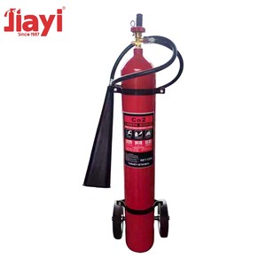 طفاية حريق محمولة بعجلات مركبة على عربة 10 من من نوع <span class=keywords><strong>CO2</strong></span> مع عجلات سهلة الحركة - Product Image 3