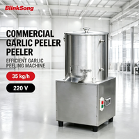 Luchtgedreven knoflookpelmachine, commercieel, roestvrij staal, 35kg/u, 220V, voedselverwerkingsapparatuur BS-TP35 voor fabriek OEM ODM