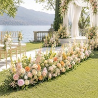 Roses artificielles en soie faites à la main pour la décoration de l'allée de mariage, la décoration de jardin en plein air, la décoration de fête, style naturel, durables et respectueuses de l'environnement