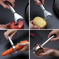 Duurzaam Antislip Handvat Keuken Fruit Recht Blad Aardappelschillers Groente Dunschiller
