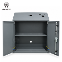 Armoire de contrôle industrielle autoportante en acier OEM, double porte, toit incliné, pour équipement métallique