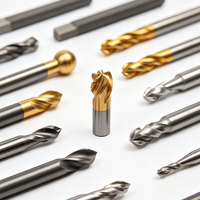 Fraise à queue en carbure de tungstène revêtu, usinage CNC 5 axes de précision, sur mesure pour moules, applications 3C, automobile et médical