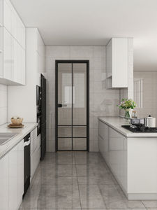 Glissières à billes pour toute la maison, contreplaqué ignifuge HPL, anti-fongique, armoires d'îlot de cuisine pour appartement, hôtel - Product Image 3