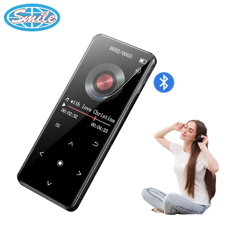 Máy Nghe Nhạc MP3 BT 2023 Màn Hình Lớn Nút Cảm Ứng Hoàn Toàn Bằng Kim Loại Mới Nhất 5.2 Máy Nghe Nhạc MP4 16GB 32GB Có Loa Tích Hợp Và Sách Điện Tử