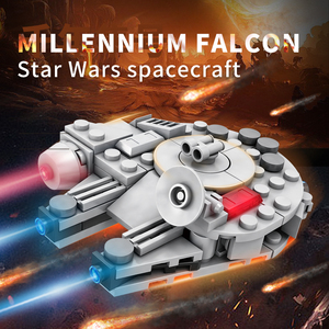 Bloques de Construcción MOC Space Wars Mini <span class=keywords><strong>Millennium</strong></span> <span class=keywords><strong>Falcon</strong></span>, 104 Piezas, Modelo de Ladrillos de Construcción, Juego de Bloques de Construcción de Guerra Interestelar de Ciencia Ficción para Niños - Product Image 2