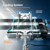 Machine d'emballage sous vide entièrement automatique pour biscuits, machine d'emballage flow pack pour biscuits compressés
