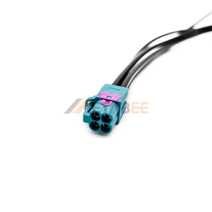 Cable Automotriz Fakra de 4 Puertos, Conector Macho Tipo A a Conector Hembra Mini Fakra Tipo Z, Longitud Personalizada de 20 cm para Telemática - Product Image 5