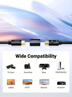 UGREEN-Acoplador 4K @ 60Hz, adaptador de hembra a hembra, extensor 3D, 4K a 60Hz, adaptador de conector hembra a hembra, extensor de 2,0, Cables 3D de conector, 2 uds./