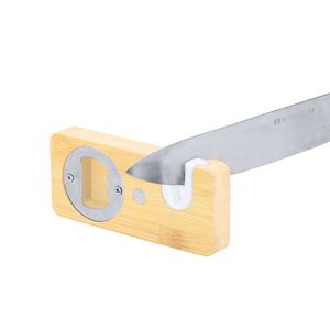 Nouveauté : ouvre-bouteilles en bambou écologiques pour la décoration de la maison, aiguiseurs, composants en acier inoxydable pour accessoires de bar à boissons - Product Image 1
