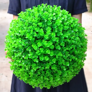De plástico de planta verde hierba Artificial flores <span class=keywords><strong>a</strong></span> casa al aire libre o de interior decorativo de hierba - Product Image 2