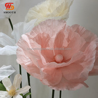 ZKAI DIY Centre de table de mariage en fleurs, support géant en organza de soie pour la décoration de table d'événements de mariage