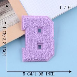 Hot <b>Sale</b> Iron on Colored Letter Alphabet Towel Chenille Patches for Hoodies - Product Image 6