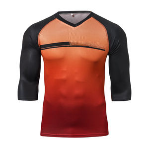 Jersey de Ciclismo de Manga 3/4 para Hombre, Personalizado, Sublimado, Protección Solar, Secado Rápido, Ligero, para Verano, Venta Caliente - Product Image 1