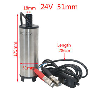 12V / <span class=keywords><strong>24v</strong></span> DC Diesel carburant <span class=keywords><strong>eau</strong></span> huile voiture <span class=keywords><strong>Camping</strong></span> pêche <span class=keywords><strong>pompe</strong></span> de transfert Submersible en gros 51mm - Product Image 4