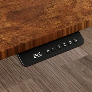 Mesa ergonômica auki, mesa de madeira colorida elétrica de 120*60 cm