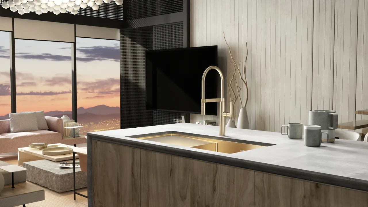 Modern Luxury Durable 304stainless Steel Anti-scratch Undermount Single Bowl Pvd Nano Kitchen Sink With Drainboard