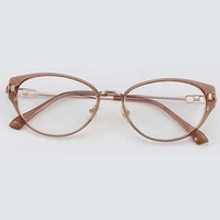 Gafas Ópticas con Diseño de Ojo de Gato, Lentes CR39 con Protección Anti-Luz Azul, Montura Ligera para Unisex