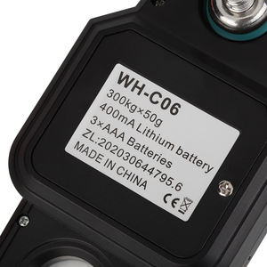 USB 충전식 WH-C06 LCD ABS 플라스틱 스테인레스 스틸 ROHS 인증 300KG 전자 교수형 크레인 무게 규모 660LBS - Product Image 6