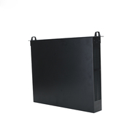 Boîtier de châssis pour amplificateur électronique, instrument, en aluminium extrudé noir thermolaqué 1,5U, pour montage en rack, avec plaque métallique pour PCB