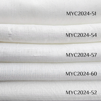 Voilages blancs M&Y de haute qualité 100 % polyester, respirants, magnifiques textiles de maison, motif teint, style naturel