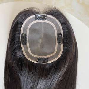 Topper Mono Personnalisé 5*6 pour Femmes, Cheveux 100% Humains, Toupet Russe Européen Vierge Remy, Base Mono - Product Image 2