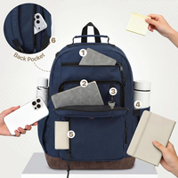 Sac à dos de transport quotidien élégant et résistant à l'eau avec logo personnalisé, idéal pour la vie quotidienne, léger et décontracté pour les voyages