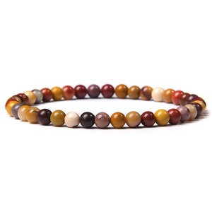 Gran oferta, regalo de joyería de piedra Natural de 4mm, pulseras <span class=keywords><strong>el</strong></span>ásticas con cuentas de piedras preciosas curativas de cristal genuino hechas a mano, Pulseras al por mayor - Product Image 4
