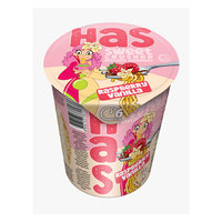HAS Vanilla Raspberry Flavour Instant Fried Sweet Creamy Wheat Flour Noodles Cup (6-Minute Cooking Time)