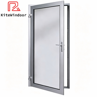 Porte à battant en aluminium haute sécurité avec serrure multipoints pour usage extérieur de villas et bâtiments commerciaux
