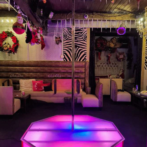 Plateforme de danse GoGo autoportante en acier avec éclairage LED RGBW, poteaux panoramiques, scène de danse, contrôle DMX512, indice de protection IP54 - Product Image 3