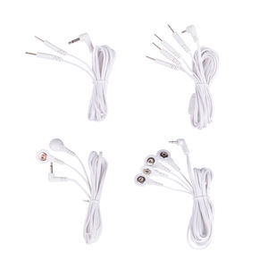 Premium TENS/ EMS-Zubehör Ersatz elektroden kabel mit 2,5mm/3,5mm Klinkenst ecker und 2 TENS-Kabel mit Schnapp verschluss - Product Image 4