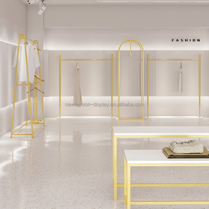 Tháo rời quần áo hiển thị đứng áo quần áo may mặc hiển thị Hanger Set <span class=keywords><strong>MDF</strong></span> phụ nữ quần áo cửa hàng hiển thị bảng - Product Image 3