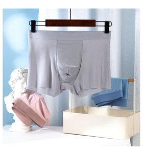 Sous-vêtements pour hommes, caleçons plats, sous-vêtements respirants confortables pour hommes, ajustement confortable, boxer pour hommes sans marques - Product Image 6