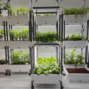 Système de support de pots de plantes grimpantes en plastique modernes d'intérieur/extérieur auto-arrosant Kits de culture de jardinière verticale pour jardin - Product Image 6