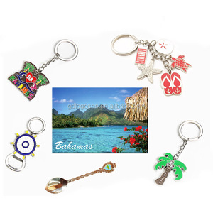 Caribisch Souvenir Op Maat Gemaakte Bahamas Barbados Koelkastmagneten Rond Dolfijn Kustkristal Glazen Koepel Koelkastmagneet Maker - Product Image 6