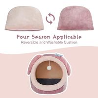 Vente en gros de lits pour animaux de compagnie personnalisés, couverts et intérieurs, pour l'hiver, avec porte, confortables, douillets et apaisants, pour chiens et chats