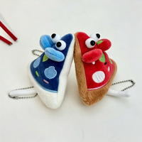 Porte-clés en peluche Mini Piza Mouse de 15 cm, breloques pour sacs cadeaux pour filles, accessoires, porte-clés mascotte en peluche de 6 pouces