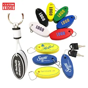 Sports chl üssel ring mit schwimmendem schwimmendem Schlüssel bund Custom Sponge Foam Key chain Custom