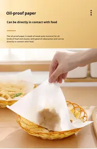 Papel para Hornear Reutilizable de Doble Cara, Resistente al Aceite, Impermeable y Antiadherente para Pan, Aperitivos, Comida Frita y Hamburguesas - Product Image 4