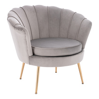 Meubles de maison modernes salon relaxant luxe rembourré Chaise longue velours canapé simple tissu chaises de loisirs